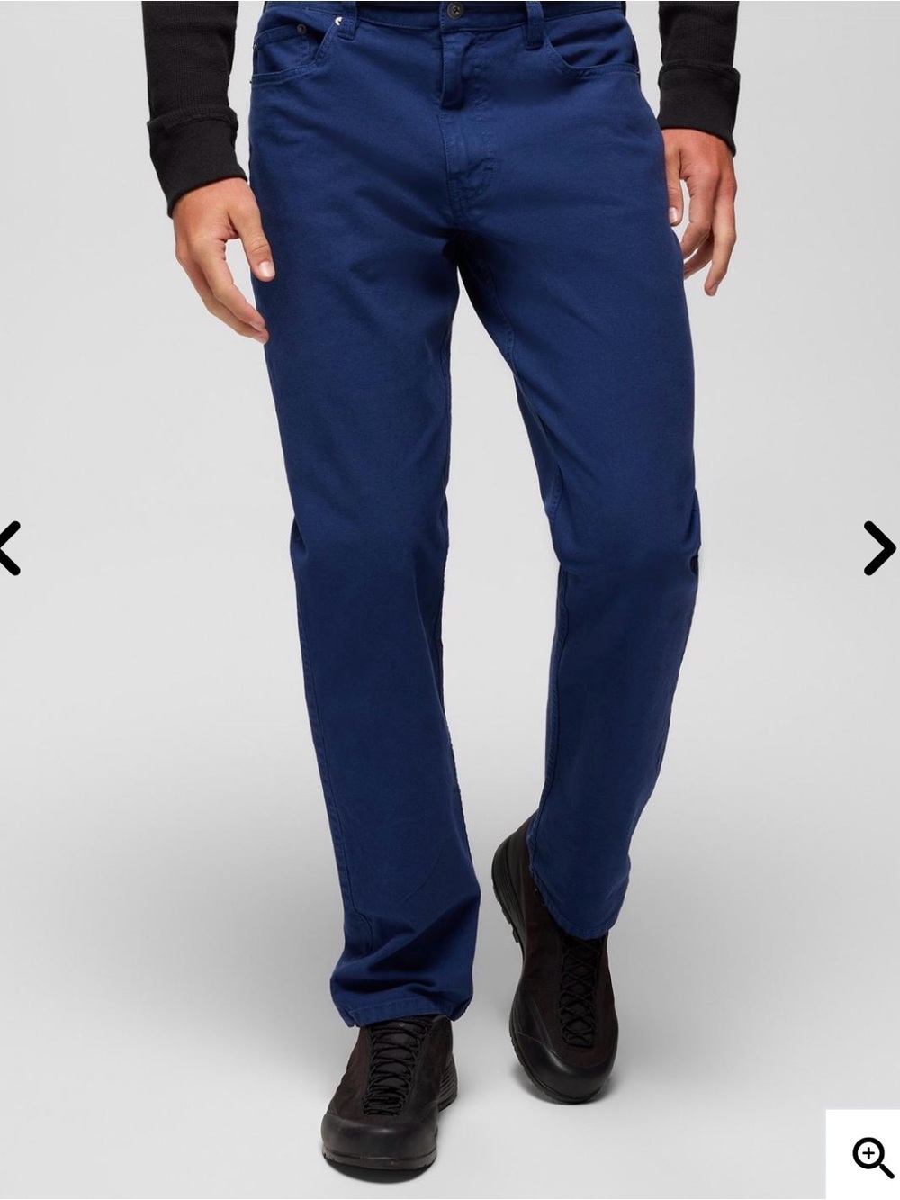 PRANA Slim Straight Pants Dark Blue New Mens sz 38